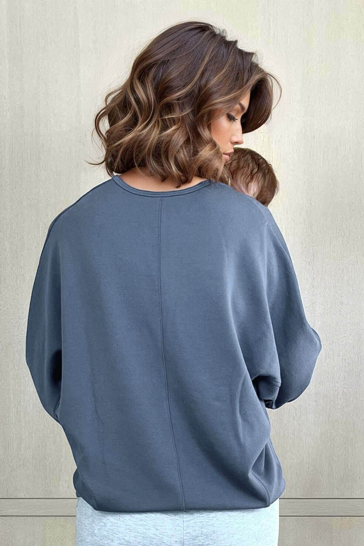 Aspen Fleece Nursing Pullover - Image 6