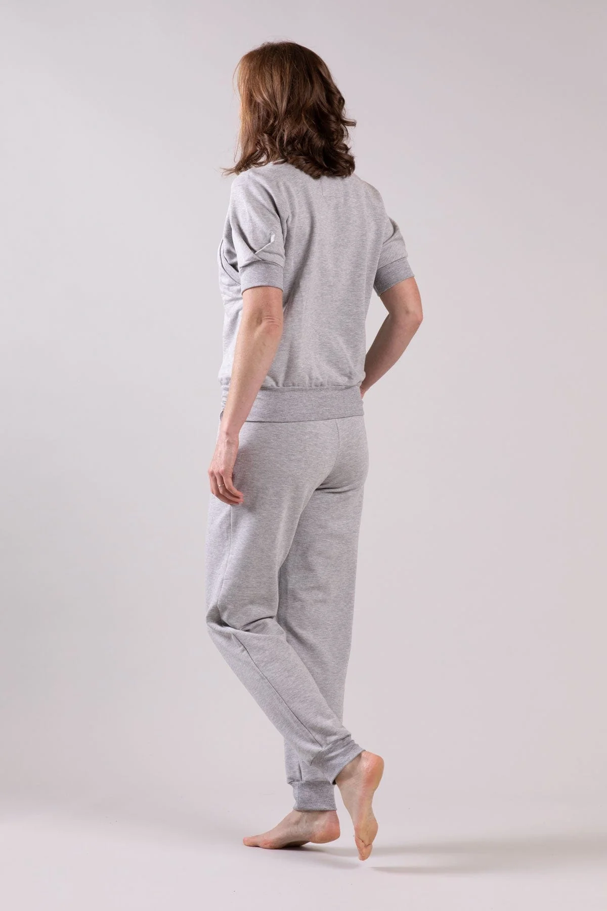 Keren Fleece Short Sleeve Nursing Sweatshirt - Image 3