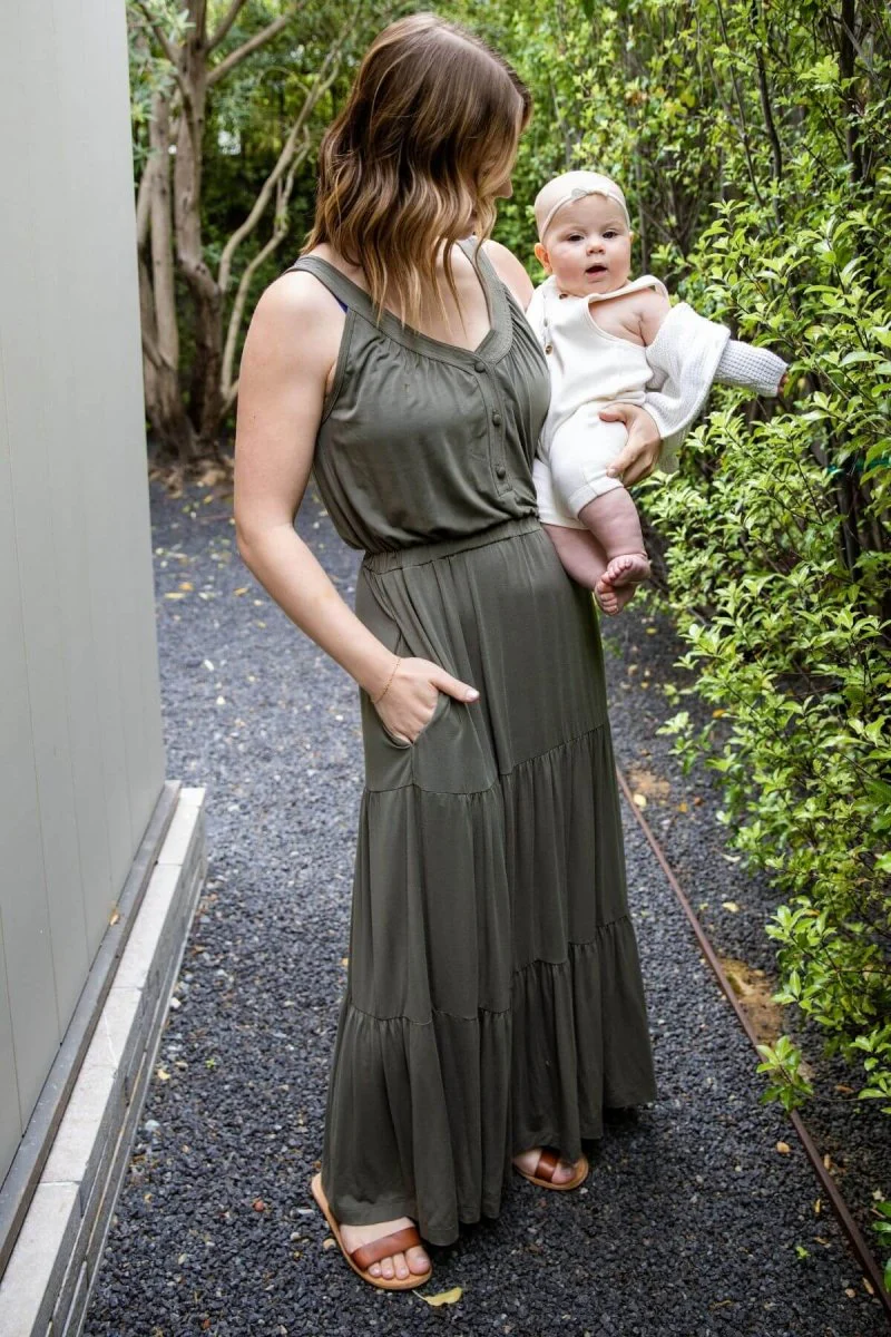 Lark Maternity & Nursing Maxi Dress - Image 11