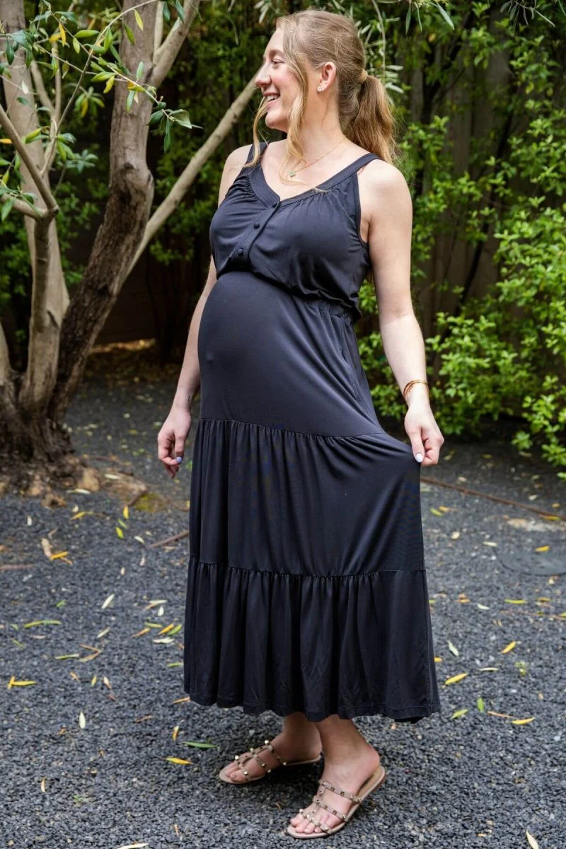 Lark Maternity & Nursing Maxi Dress - Image 35