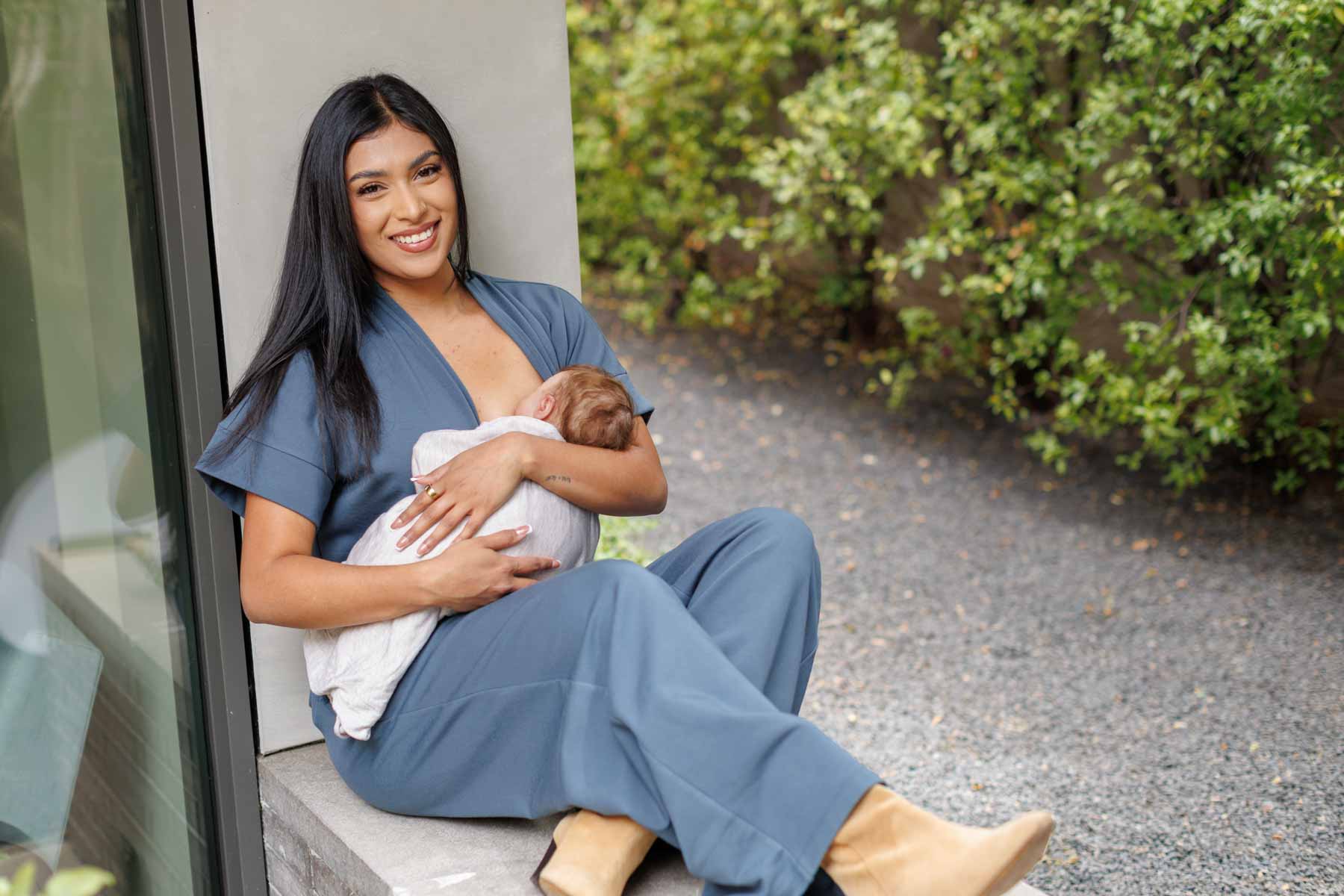 Mae Fleece Nursing Jumpsuit - Image 15