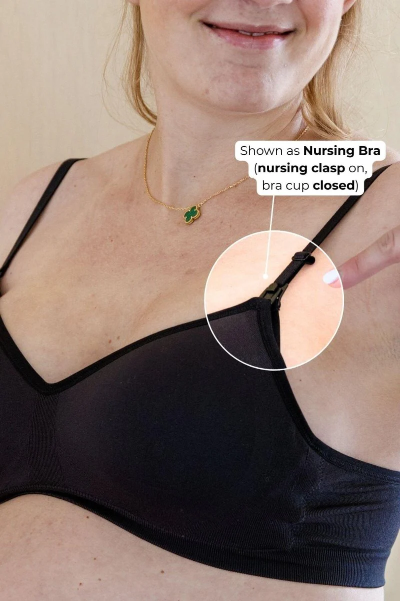Stages Maternity, Nursing & Wearable Pump Bra | Midnight - Image 6