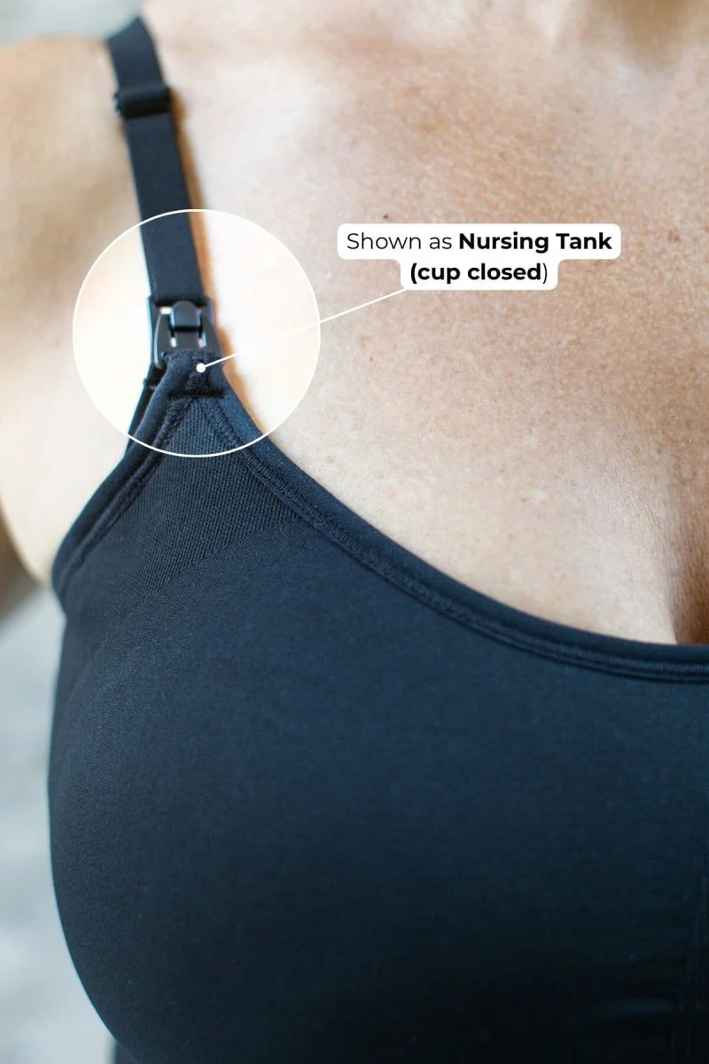 Stages Maternity, Nursing & Wearable Pump Tank Top | Midnight - Image 7