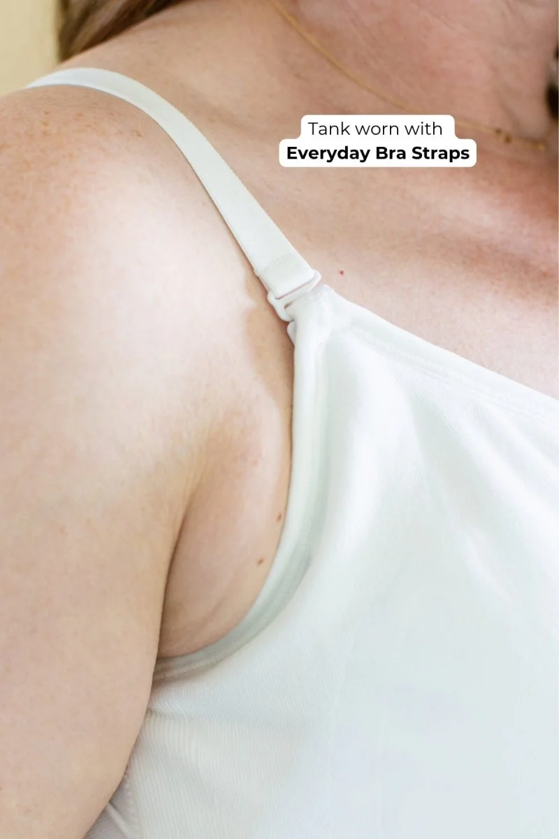 Stages Maternity, Nursing & Wearable Pump Tank Top | Pearl - Image 4