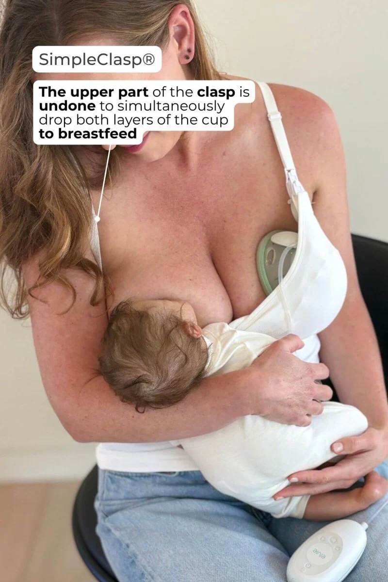 SuperMom® Silhouette Nursing & Pumping Seamless Tank | Pearl - Image 6