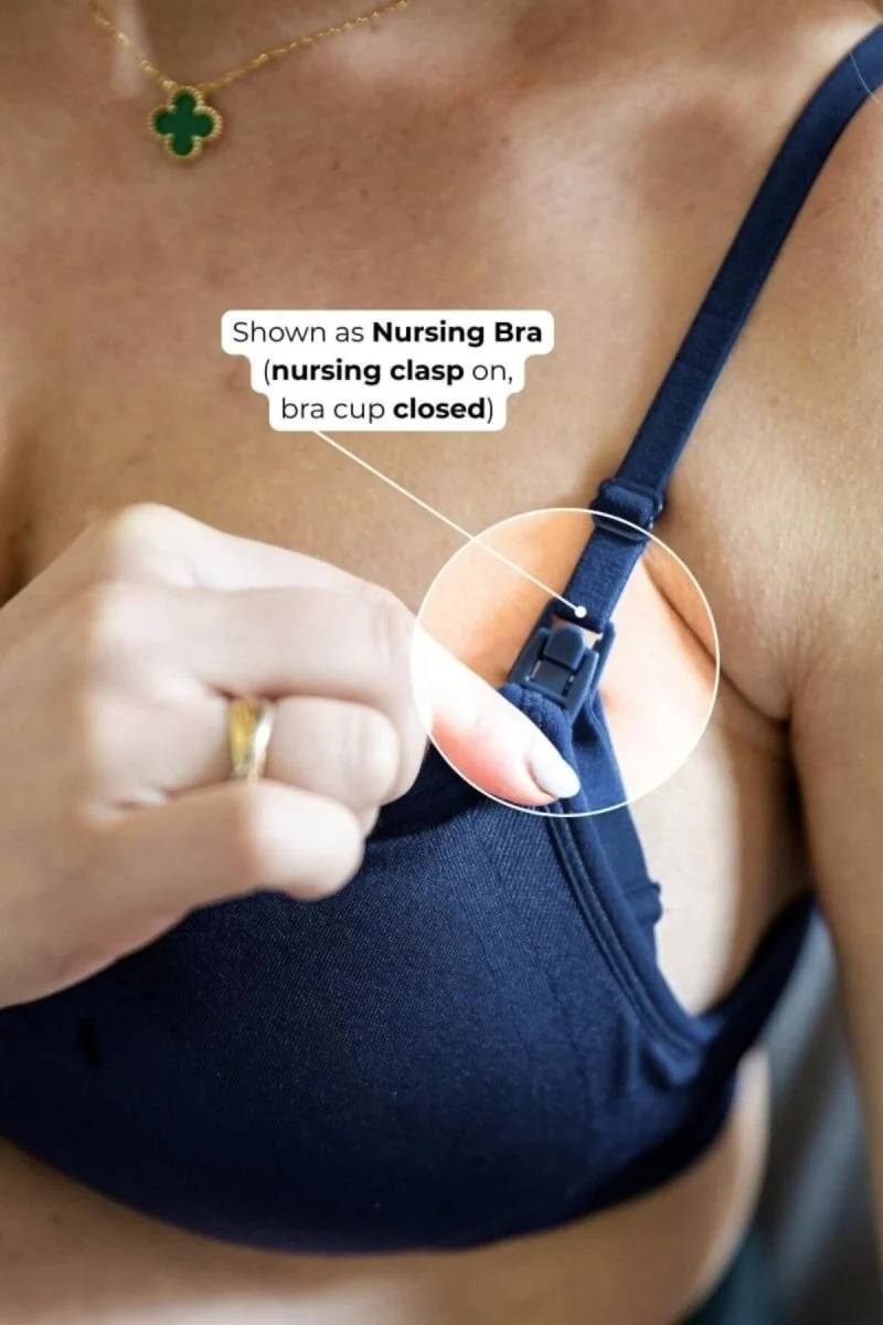 Stages Maternity, Nursing & Wearable Pump Bra | Indigo - Image 7