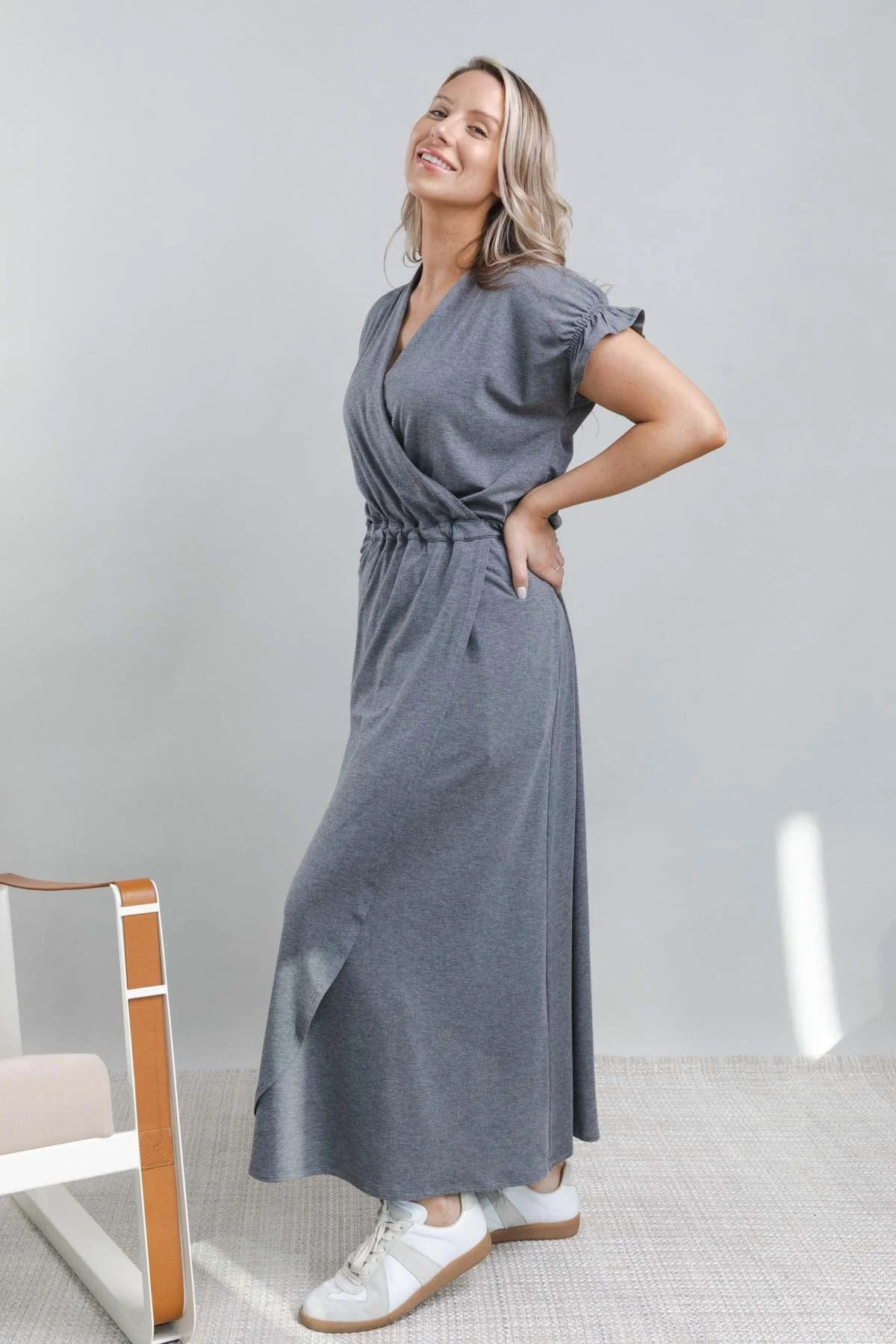 Vivian Maternity & Nursing Maxi Dress - Image 9